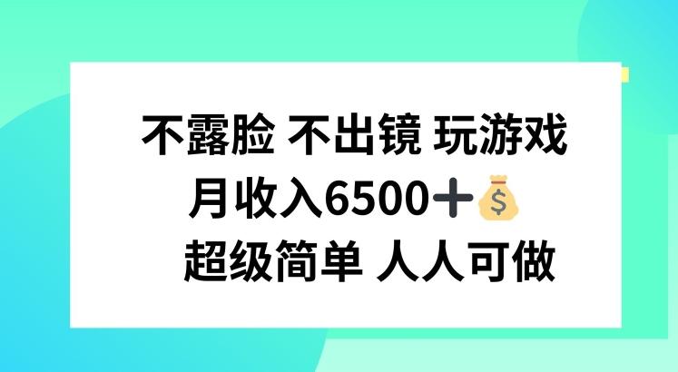 不露脸 不出境 玩游戏，月入6500 超级简单 人人可做【揭秘】-搞钱利器