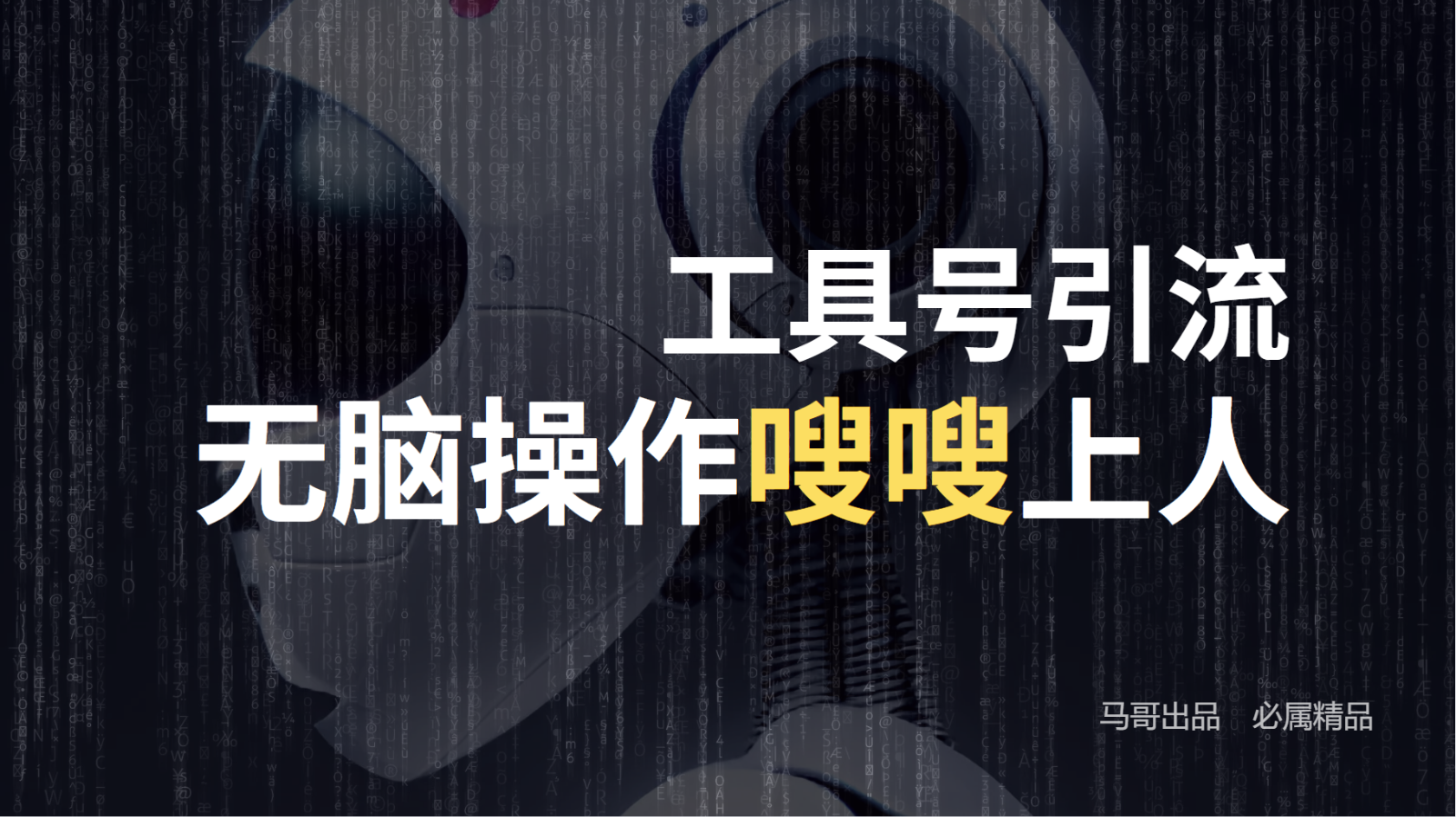 工具号高效引流法，嗖嗖上人，日引1000+，直接搬运，无脑操作-搞钱利器