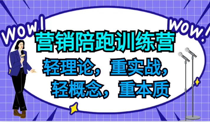 营销陪跑训练营，轻理论，重实战，轻概念，重本质，适合中小企业和初创企业的老板-搞钱利器