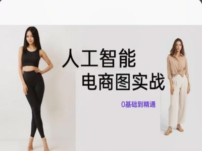 人工智能SD电商图实战，ai绘图0基础到精通-搞钱利器