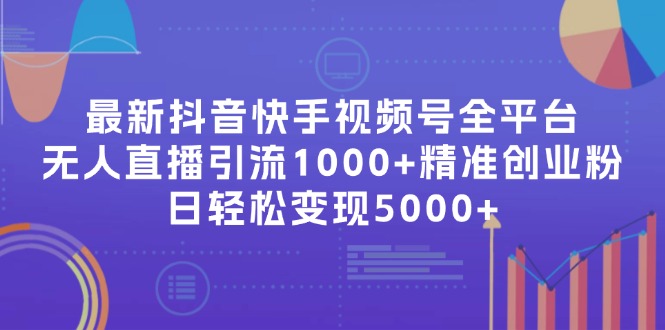 最新抖音快手视频号全平台无人直播引流1000+精准创业粉，日轻松变现5000+-搞钱利器