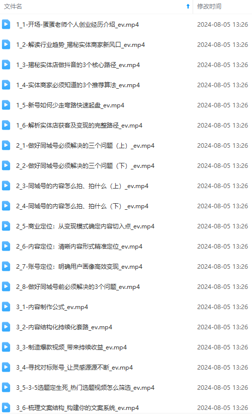 图片[1]-实体店老板获客特训营：认知、定位、文案、矩阵、直播、AI等(72节-搞钱利器