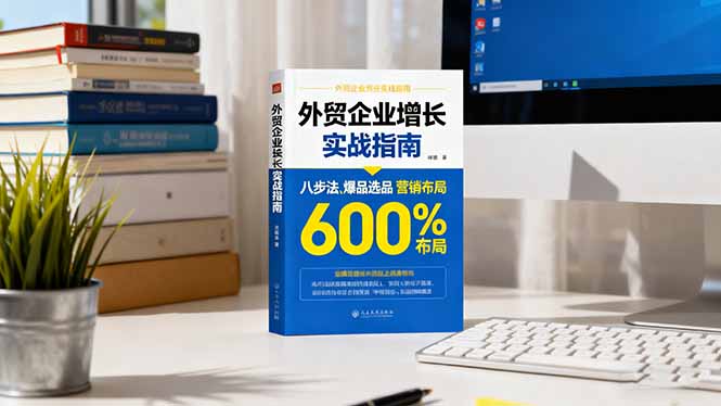 外贸企业增长实战指南，八步法、爆品选品、营销布局，业绩增长300%-搞钱利器