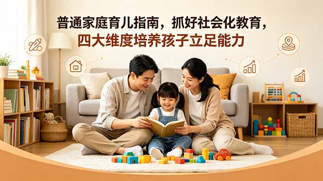 付费文章：普通家庭育儿指南，抓好社会化教育，四大维度培养孩子立足能力-搞钱利器