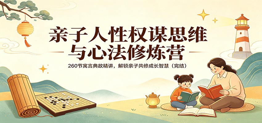 亲子人性权谋思维与心法修炼营：260节寓言典故精讲，解锁亲子共修成长智慧(完结)-搞钱利器