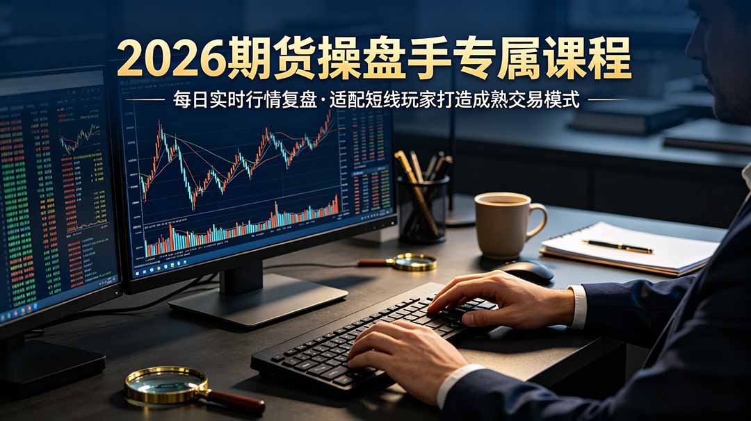 2026期货操盘手专属课程-更新7月11，每日实时行情复盘，适配短线玩家打造成熟交易模式-搞钱利器