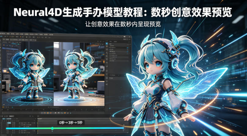Neural4D生成手办模型教程，让创意效果在数秒内呈现预览-搞钱利器