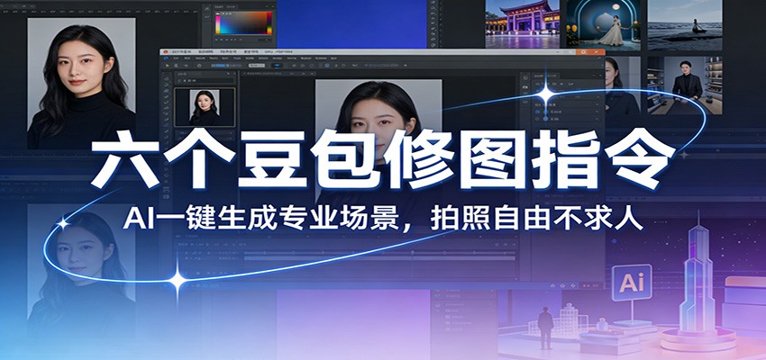 六个豆包修图指令:AI 一键生成专业场景,拍照自由不求人-搞钱利器