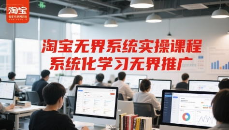 淘宝无界系统实操课程，系统化学习无界推广-搞钱利器
