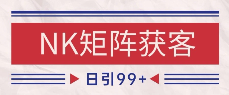 小红书某音NK赛道引流获客 自热矩阵日引200+【揭秘】-搞钱利器