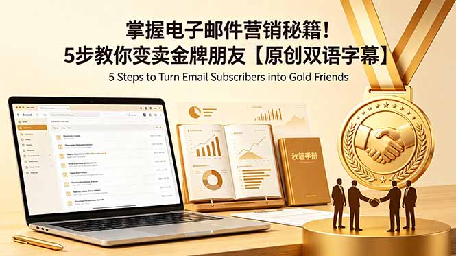 掌握电子邮件营销秘籍！5步教你变卖金牌朋友【原创双语字幕】-搞钱利器