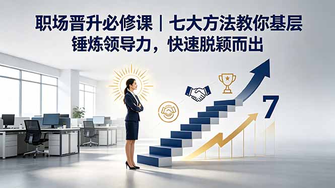付费文章：职场晋升必修课｜七大方法教你基层锤炼领导力，快速脱颖而出-搞钱利器
