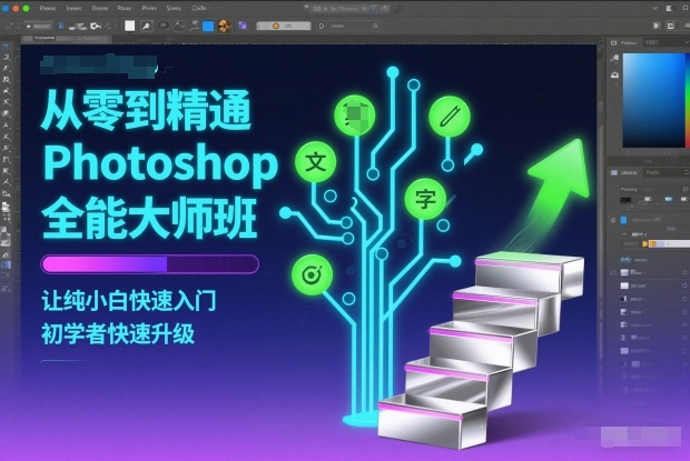 从零到精通Photoshop全能大师班，让纯小白快速入门，初学者快速升级-搞钱利器