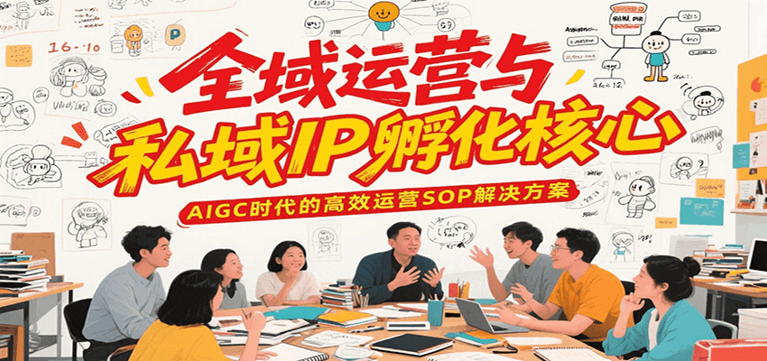 全域运营与私域IP孵化核心，AIGC时代的高效运营SOP解决方案-搞钱利器