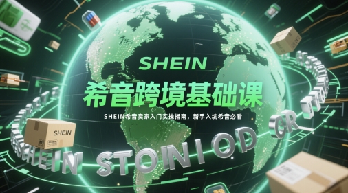 希音跨境基础课，SHEIN希音卖家入门实操指南，新手入坑希音必看-搞钱利器
