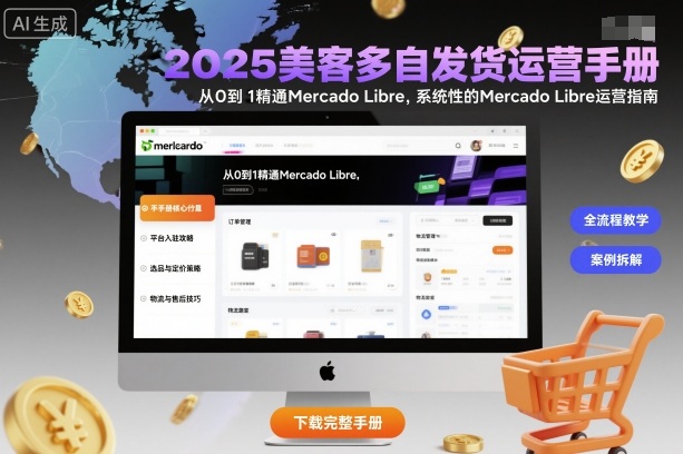 2025美客多自发货运营手册：从0到1精通Mercado Libre，系统性的Mercado Libre运营指南-搞钱利器