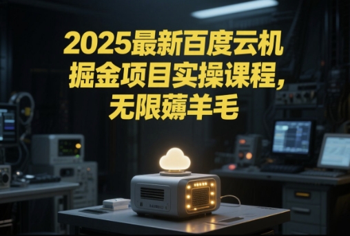 2025最新百度云机掘金项目实操课程单窗口保底5-10元月收益单窗口150+【揭秘】-搞钱利器