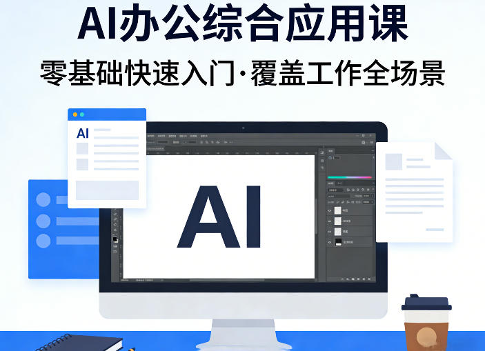 AI办公综合应用课，零基础快速入门，覆盖了工作中各种应用场景-搞钱利器