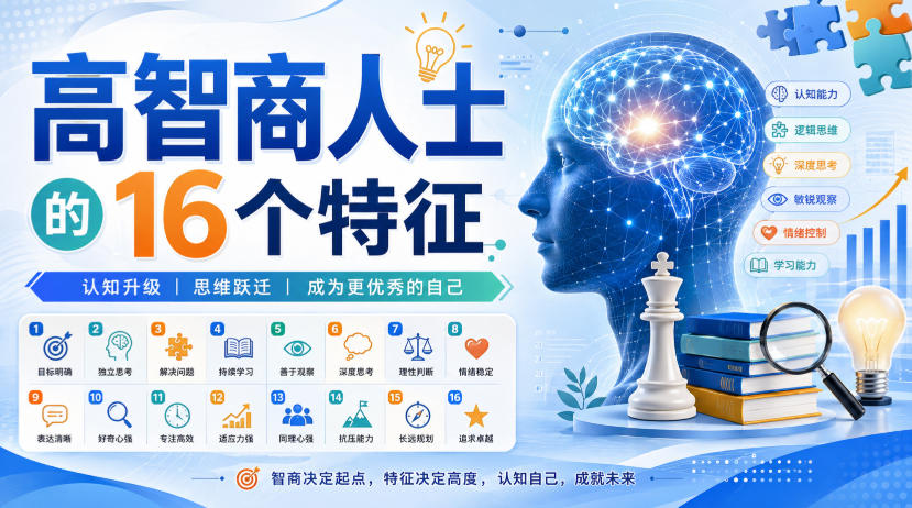 付费文章：高智商人士的16个特征-搞钱利器