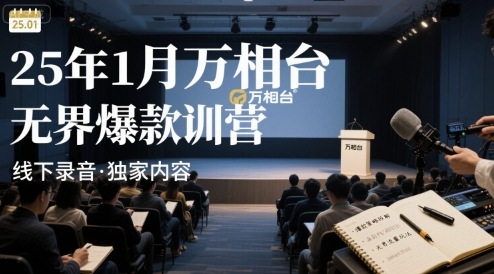 25年1月万相台无界爆款特训营线下录音-搞钱利器