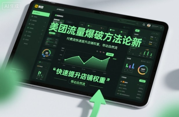 美团流量爆破方法论，付费流快速提升店铺权重，带动自然流-搞钱利器