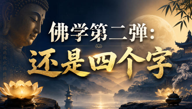 付费文章：佛学第二弹：还是四个字-搞钱利器