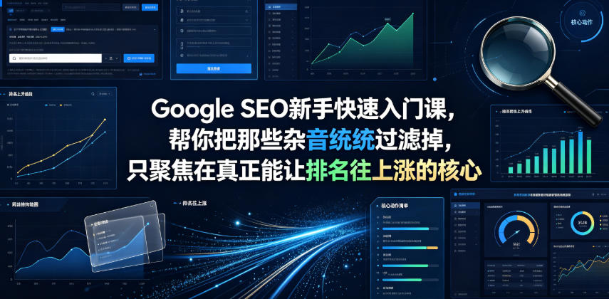Google SEO新手快速入门课,帮你把那些杂音统统过滤掉,只聚焦在真正能让排名往上涨的核心动作【原创双语字幕】-搞钱利器