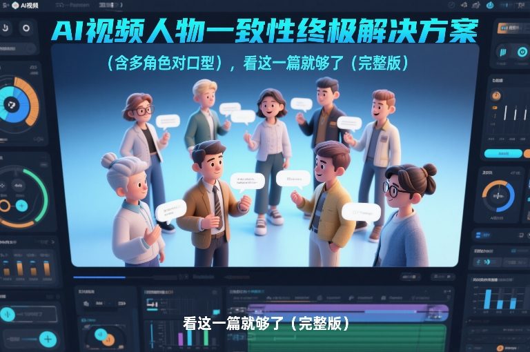 AI视频人物一致性终极解决方案(含多角色对口型),看这一篇就够了(完整版)-搞钱利器