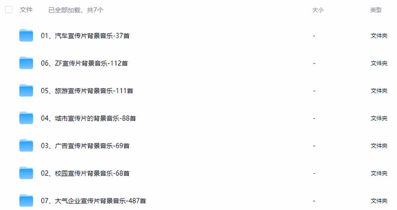 图片[3]-某宝付费购买，常用6G音效合集！970+首宣传片背景音乐，无版权可商用大气素材，分类清晰，高质量内容-搞钱利器