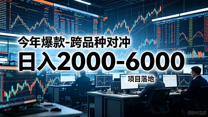 今年爆款-跨品种对冲日入2000-6000，项目落地！-搞钱利器