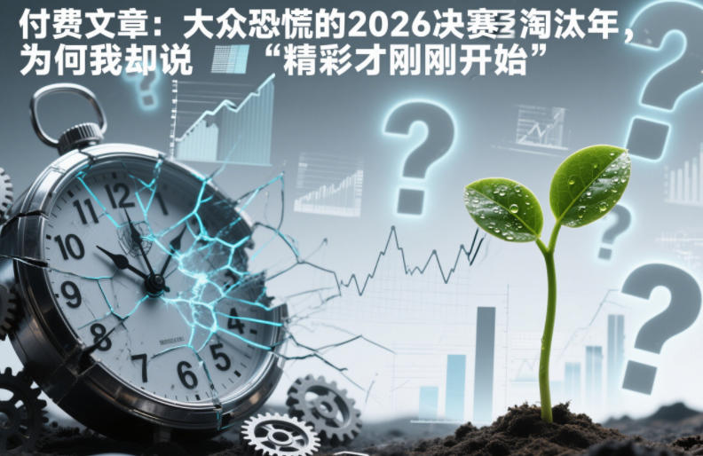 付费文章：大众恐慌的2026决赛淘汰年，为何我却说“精彩才刚刚开始”？-搞钱利器