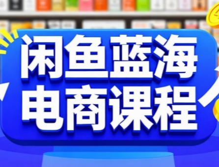 闲鱼蓝海电商课程，手把手助你快速上手，轻松实现闲鱼稳定盈利-搞钱利器