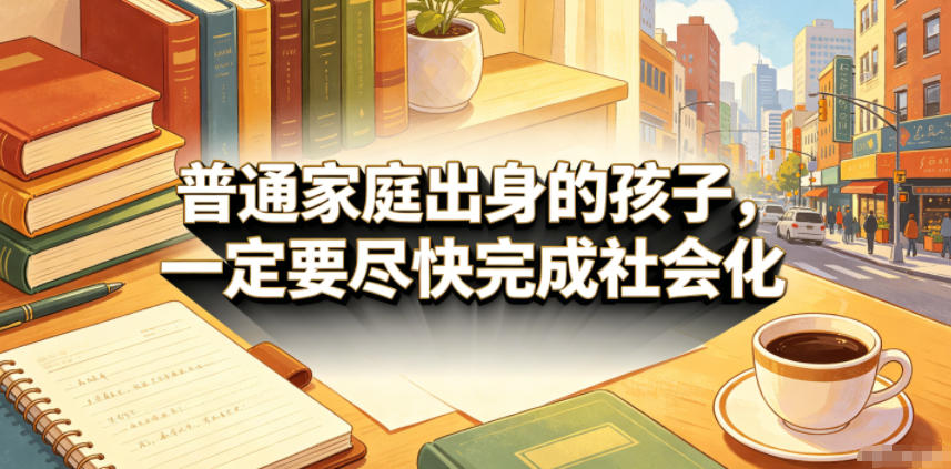 付费文章：普通家庭出身的孩子，一定要尽快完成社会化-搞钱利器