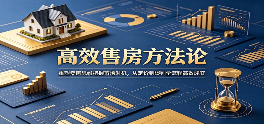 高效售房方法论：重塑卖房思维把握市场时机，从定价到谈判全流程高效成交-搞钱利器