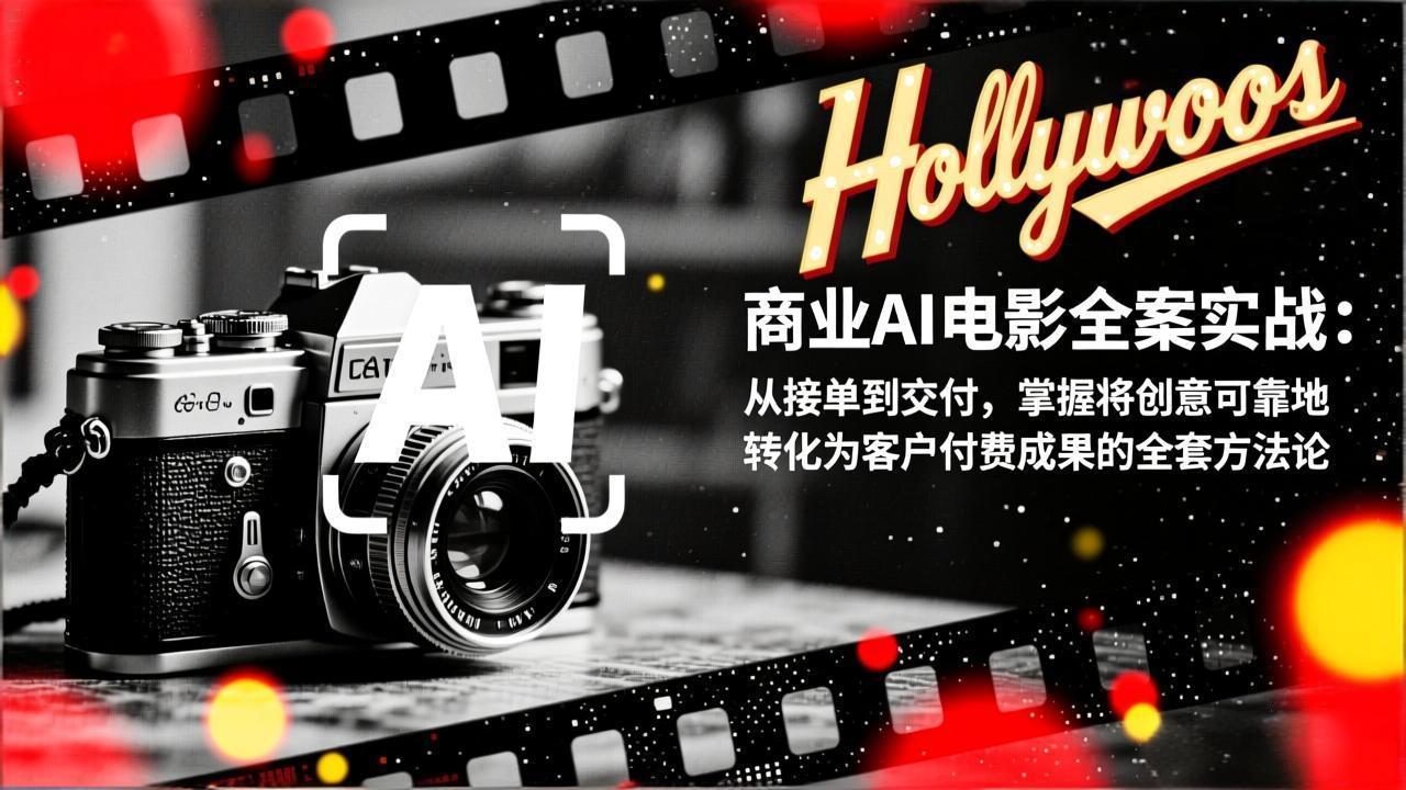 商业AI电影全案实战：从接单到交付，掌握将创意可靠地转化为客户付费成果的全套方法论-搞钱利器