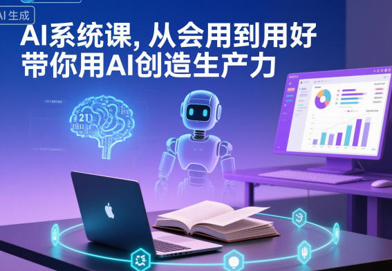 AI系统课，从会用到用好，带你用AI创造生产力-搞钱利器