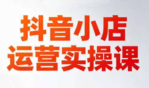 李老师·抖音小店运营实操课(更新2026)-搞钱利器