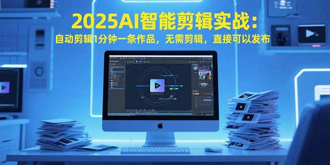 2025AI智能剪辑实战：自动剪辑1分钟一条作品，无需剪辑，直接可以发布-搞钱利器