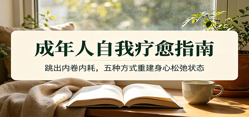 成年人自我疗愈指南：跳出内卷内耗，五种方式重建身心松弛状态-搞钱利器
