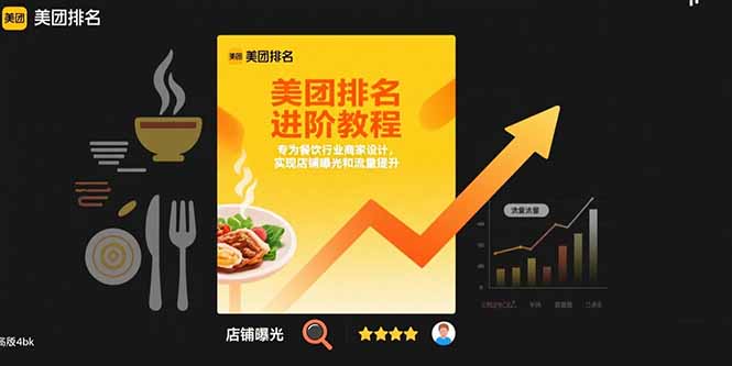 美团排名进阶教程：专为餐饮行业商家设计，实现店铺曝光和流量提升-搞钱利器