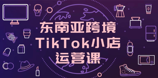 东南亚跨境TikTok小店运营课，掌握店铺设置与流量转化核心技巧-搞钱利器