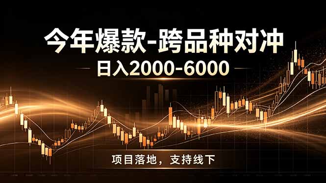 全新跨品种对冲模式上线！日稳定盈利 2000-6000，合规长久可批量放大-搞钱利器