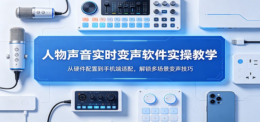 人物声音实时变声软件实操教学：从硬件配置到手机端适配，解锁多场景变声技巧-搞钱利器