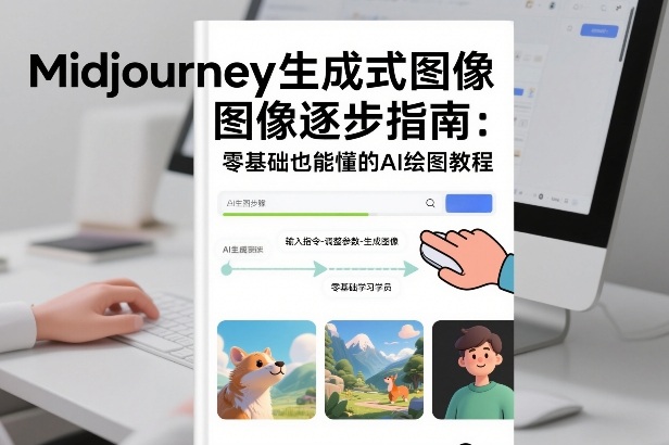 Midjourney生成式图像逐步指南：零基础也能懂的AI绘图教程-搞钱利器