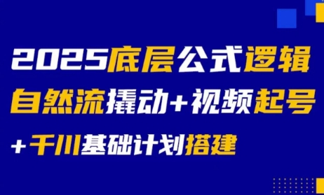 大明老师·底层公式逻辑自然流+千川搭建-搞钱利器