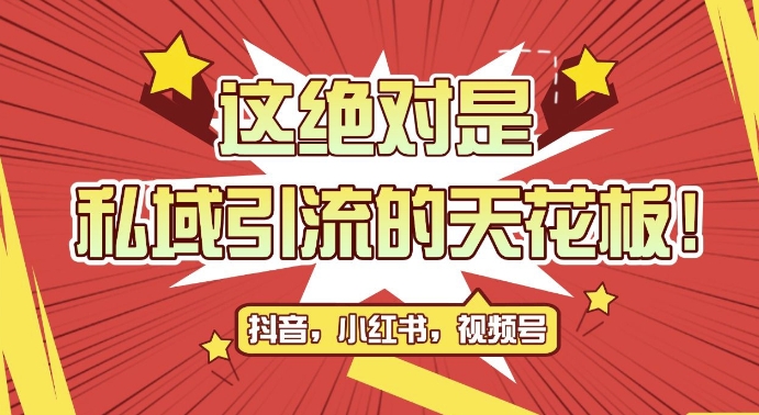最新首发全平台引流玩法，公域引流私域玩法，轻松获客500+，附引流脚本，克隆截流自热玩法【揭秘】-搞钱利器