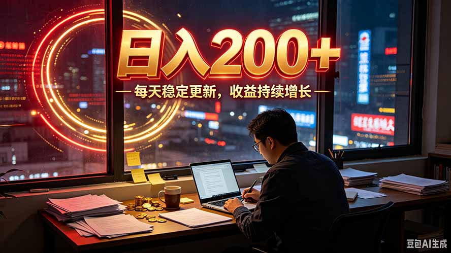 番茄达人变现新玩法，全自动运行 每日300+-搞钱利器