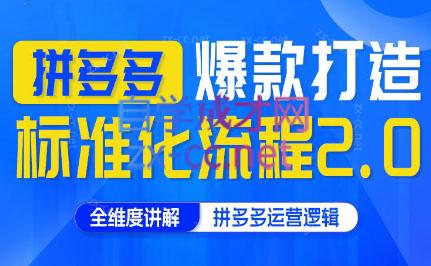 云杉老师·拼多多爆款打造标准化流程2.0-搞钱利器