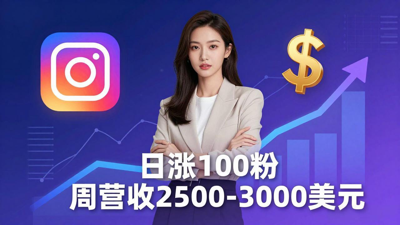想做数字产品？Sheri亲授：日涨100粉、每周2500至3000美元的营收，Instagram躺着赚-搞钱利器