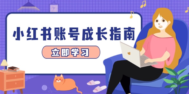 小红书账号成长指南，爆款选题+精准定位+数据分析，系统提升账号变现能力-搞钱利器